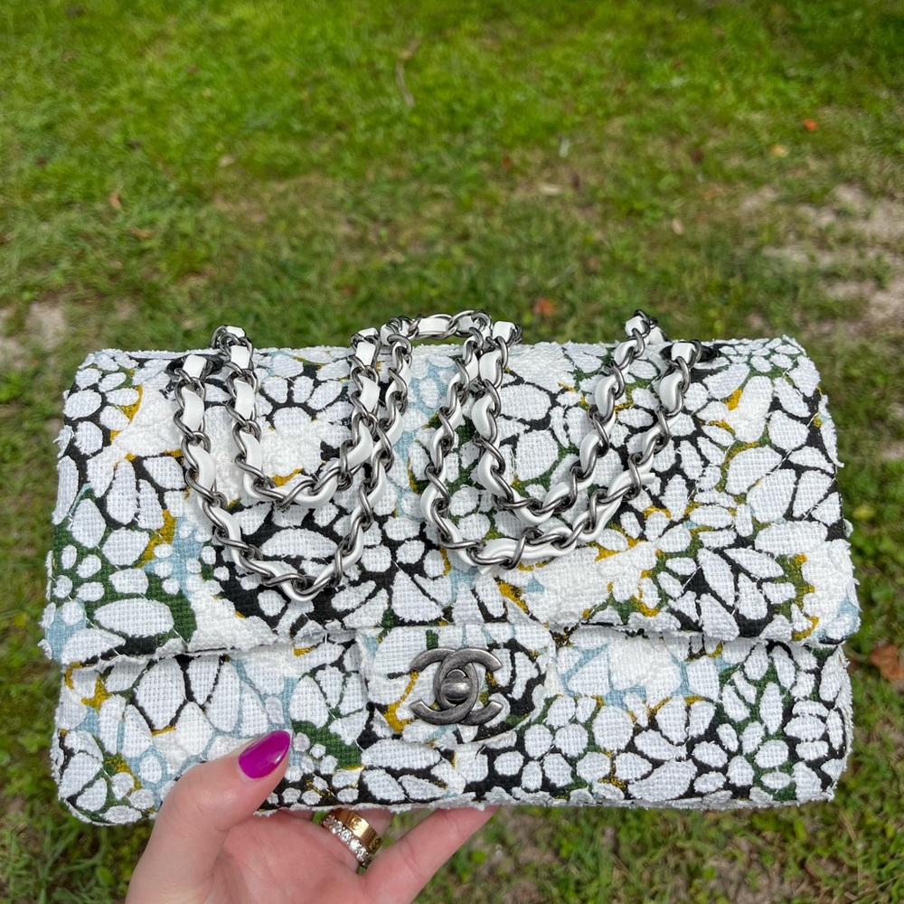 Chanel Medium Floral Print Classic Flap